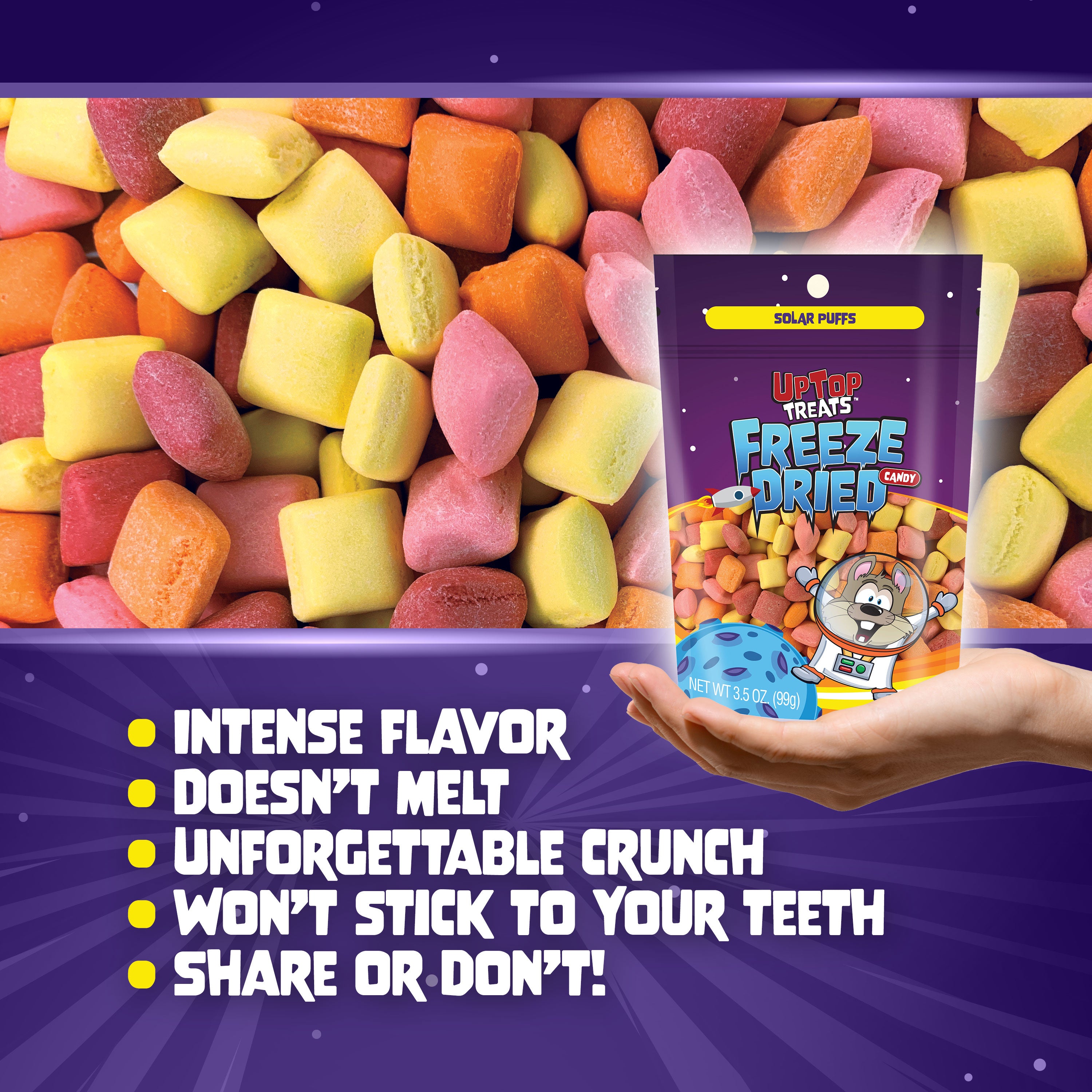 Solar Puffs - Freeze Dried Hard Candy