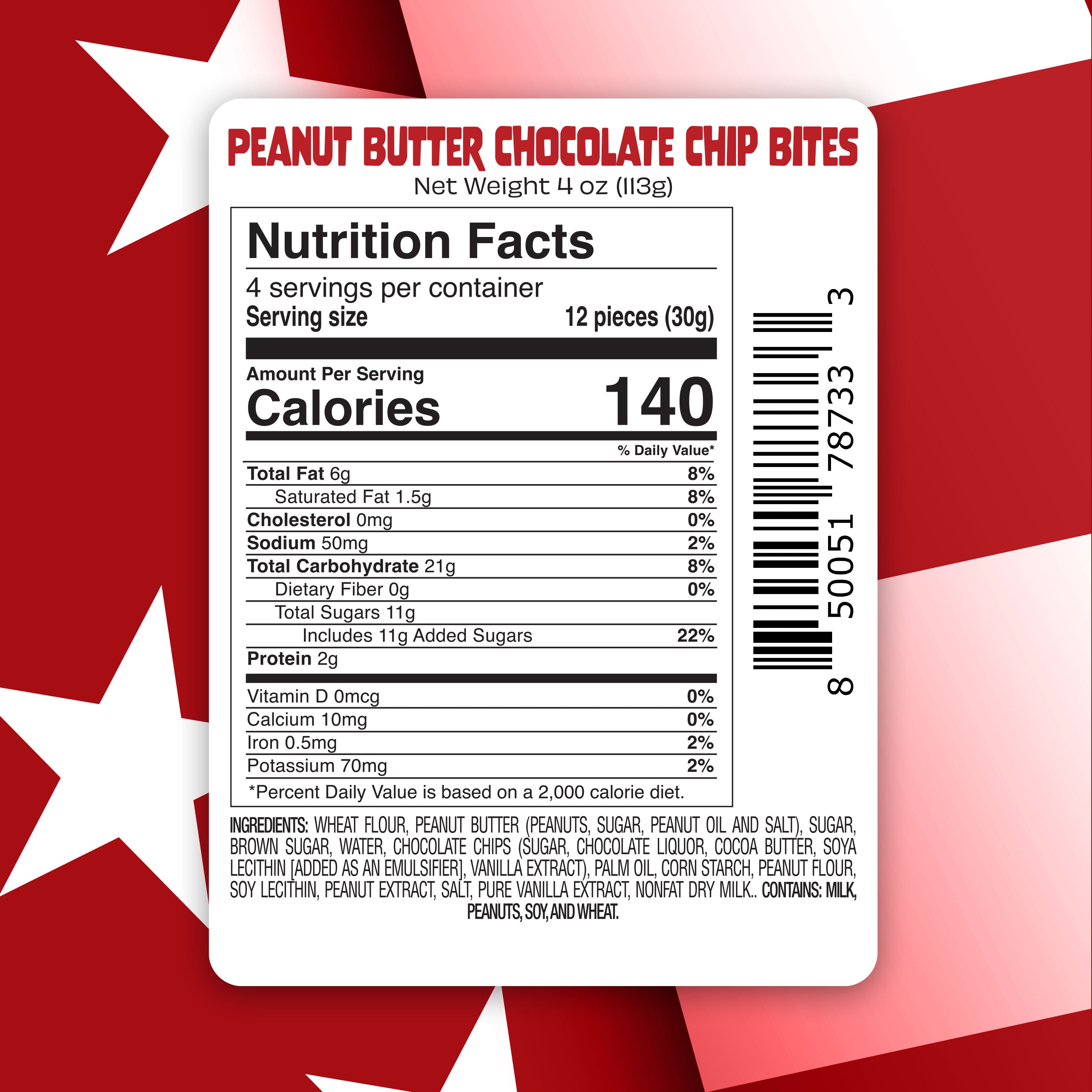 Freeze Dried Cookie Dough - Peanut Butter Chocolate Chip Bites