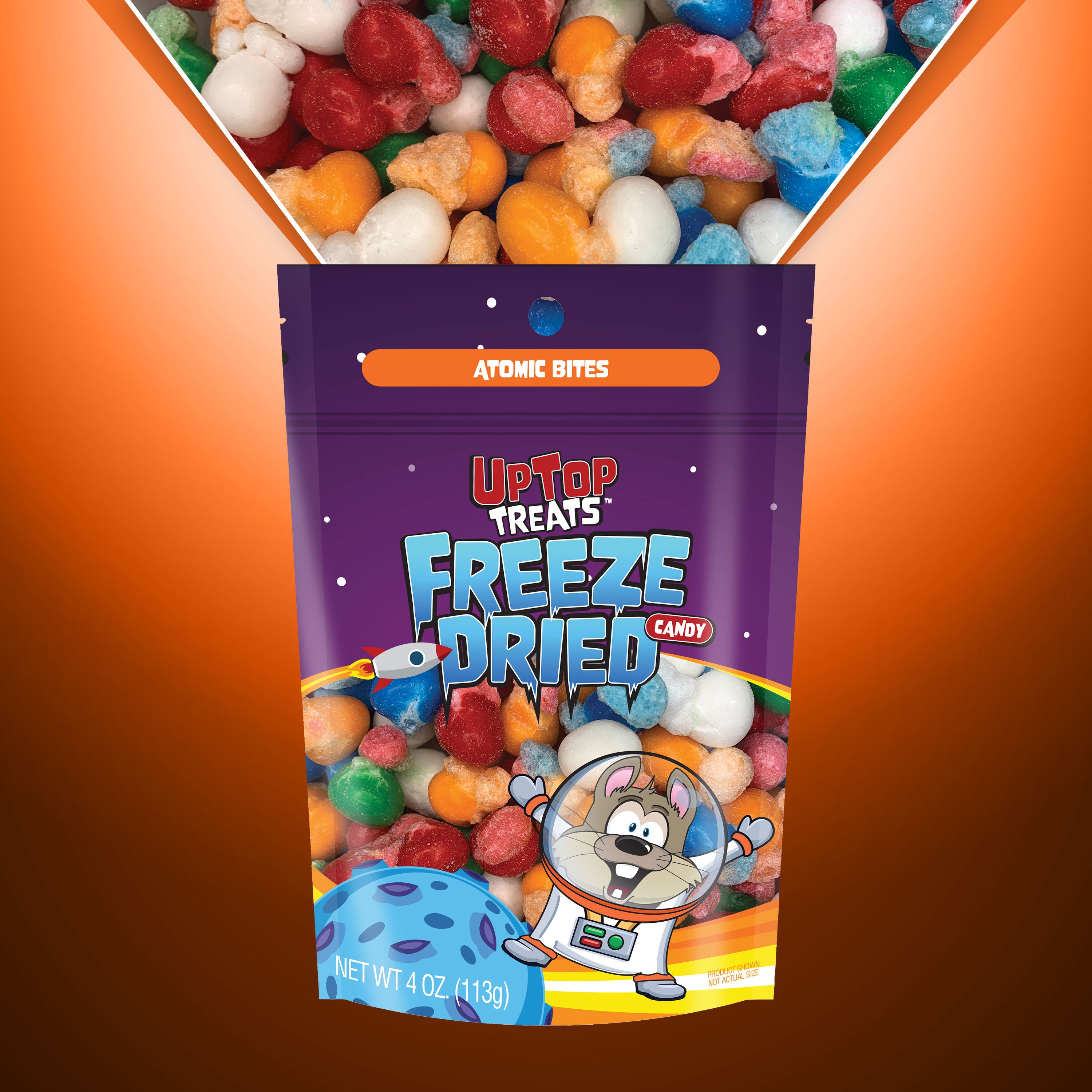 Freeze Dried Airheads - Atomic Bites - Uptop Treats Bag