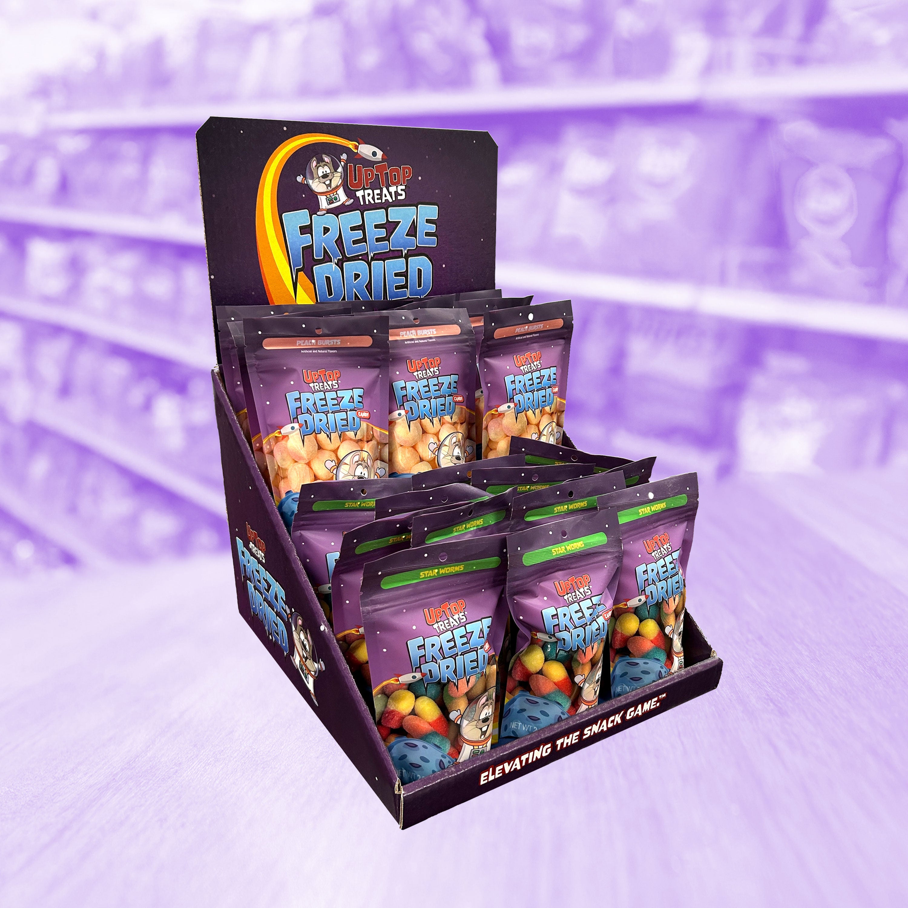 Bulk Freeze Dried Candy Wholesale Display from Uptop Treats