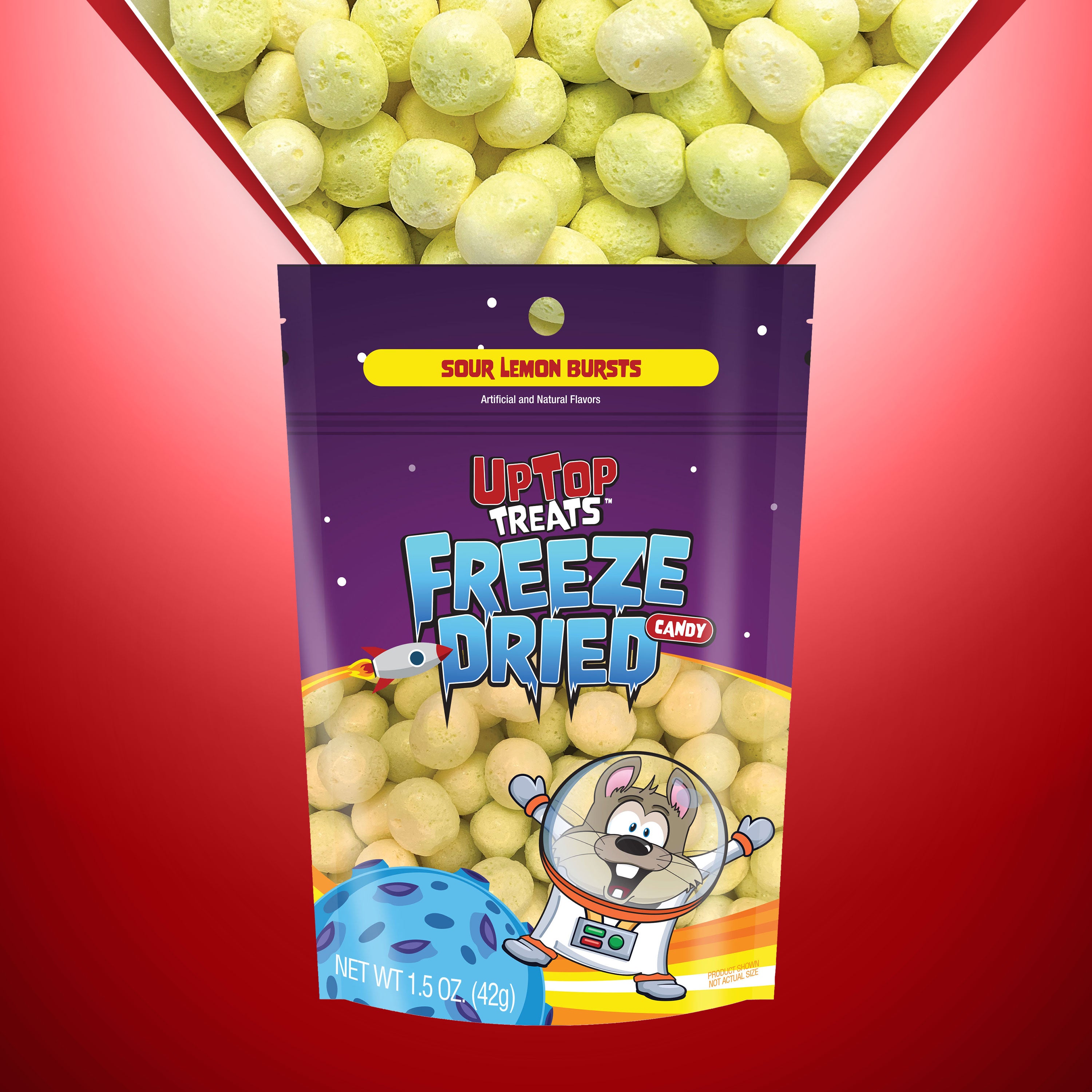 Sour Lemon Bursts - Freeze Dried Hard Candy