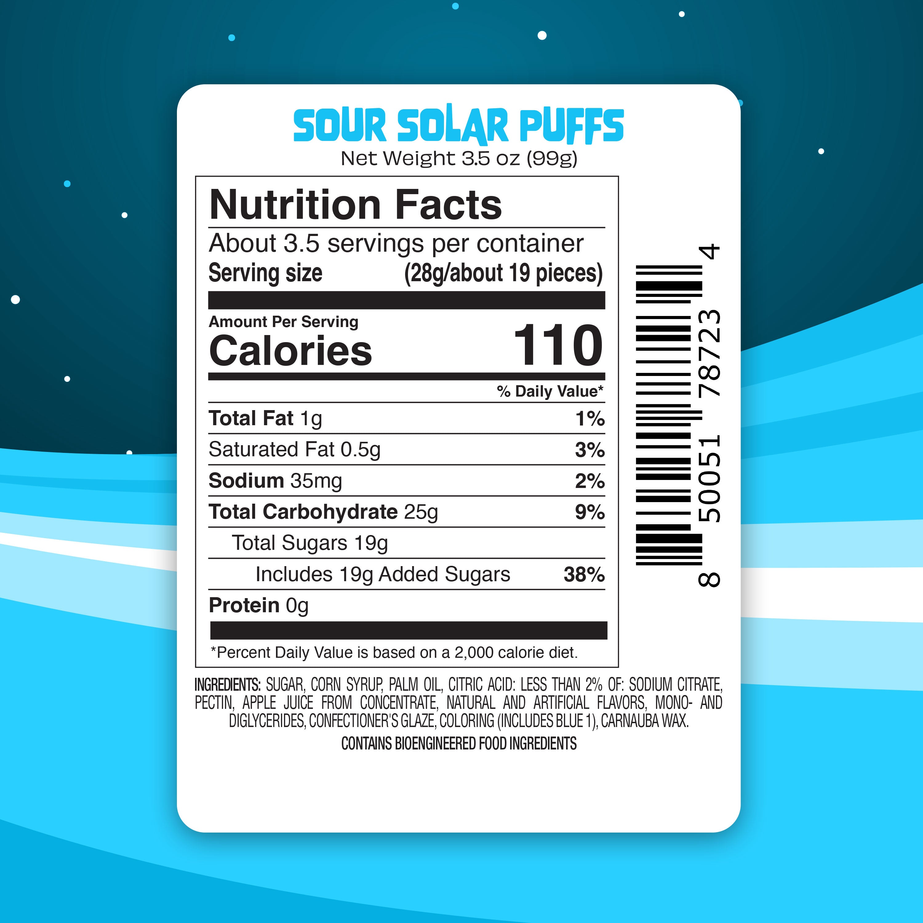 Sour Solar Puffs - Freeze Dried Sour Solar Puffs