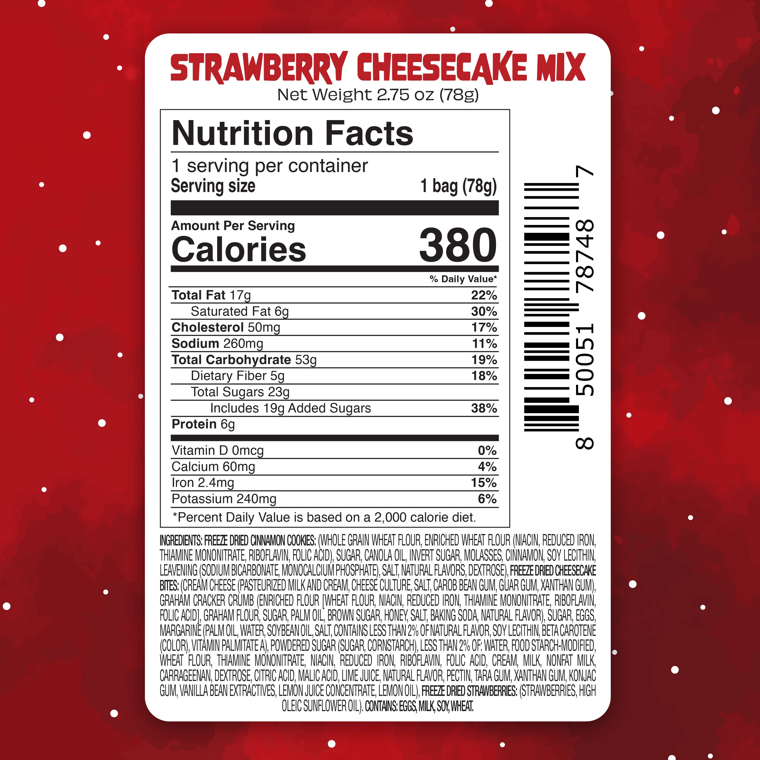 Strawberry Cheesecake Mix - Freeze Dried Dessert